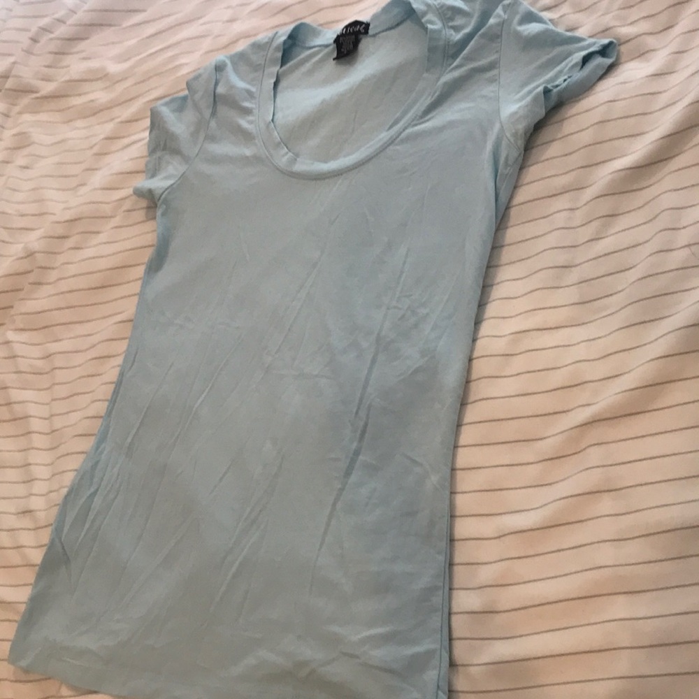 Wet Seal light blue babydoll tee